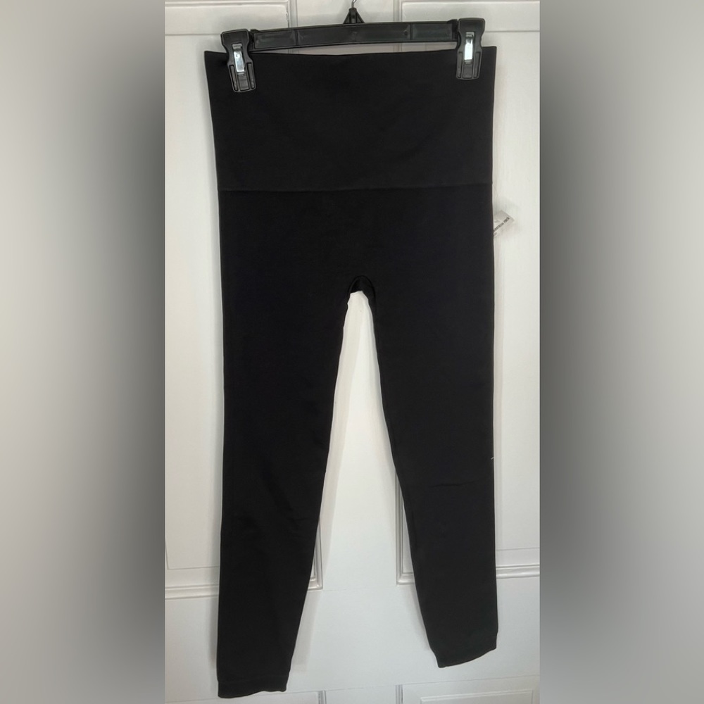 Spanx Blk High-Waisted Seamless Leggings  NWT